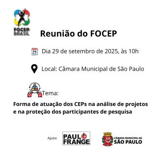 Forma de atuação dos CEPs na análise de projetos e na proteção doa participantes de pesquisa 320 x 320 px